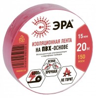 ЭРА 43720/43713 ПВХ-изолента 15мм*20м красная C0036550 фото