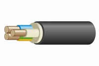 Кабель силовой ВВГнг(А)-LS 3x4мм² черный ГОСТ ВВГнг(А)-LS  3*  4 ок-0,66 (Конкорд) фото