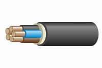 Кабель силовой ВВГнг(А)-LS 5x16мм² черный ГОСТ ВВГнг(А)-LS  5* 16 ок-0,66 (Конкорд) фото