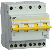 IEK KARAT Выключатель-разъединитель трехпозиционный ВРТ-63 4P 40А MPR10-4-040 фото
