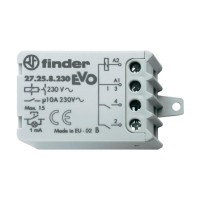 Finder Шаговое электромеханическое реле EVO; 2NO 10А, 3 состояния; контакты AgNi; питание 230В АC; монтаж в коробке; фланец; степень защиты IP20 272682300000 фото