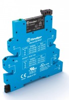 Finder Интерфейсный модуль, электромеханическое реле, серия MasterOUTPUT; 1NO 6A; питание 24В AC/DC; категория защиты IP20; безвинтовые клеммы 