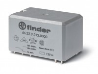 Finder Силовое электромеханическое реле; монтаж на печатную плату, раздвоенные выводы; 2NO 30A; контакты AgNi; катушка 120В AC; степень защиты RTII; У 662281201300 фото