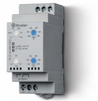 Finder Контрольное реле для 3-фазных сетей; пониженное/повышенное напряжение, обрыв/чередование фаз, настраиваемые диапазоны; выход 1CO 6А; модульное, 703184002022 фото