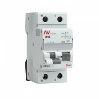 EKF Averes DVA-6 Диф. Автомат (B) 1P+N 16А/30мА тип АС 6кА rcbo6-1pn-16B-30-ac-av фото