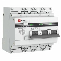 EKF PROxima АД-32 Диф. Автомат (C)  3P+N 32А/300мА тип АС 4,5кА , селективный DA32-32-300S-4P-pro фото