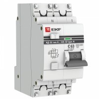EKF PROxima АД-32 Диф. Автомат (C)  1P+N 63А/100мА тип А 4,5кА DA32-63-100-a-pro фото
