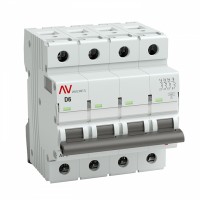 EKF Averes AV-10 Автоматический выключатель  (D) 4P 6А 10kA mcb10-4-06D-av фото