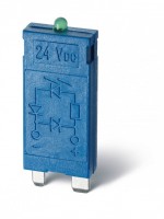 Finder Модуль индикации, зеленый LED, 6...24В AC/DC 9901002459 фото