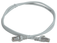 IEK GENERICA Шнур коммутационный кат. 5Е FTP 0,5м серый PC01-C5EF-05M-G фото