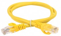IEK ITK Коммутационный шнур кат. 6 UTP LSZH 0,5м жёлтый PC05-C6UL-05M фото