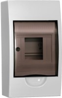 IEK GENERICA Корпус пластиковый ЩРН-П-4 черн. прозр. дверь IP41 MKP12-N-04-41-G фото