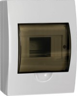 IEK GENERICA Корпус пластиковый ЩРН-П-6 черн. прозр. дверь IP41 MKP12-N-06-41-G фото