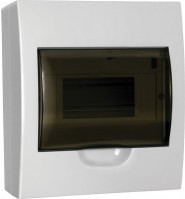 IEK GENERICA Корпус пластиковый ЩРН-П-8 черн. прозр. дверь IP41 MKP12-N-08-41-G фото