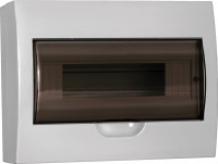 IEK GENERICA Корпус пластиковый ЩРН-П-12 черн. прозр. дверь IP41 MKP12-N-12-41-G фото