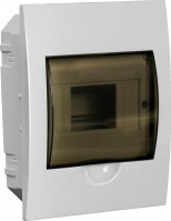 IEK GENERICA Корпус пластиковый ЩРВ-П-6 черн. прозр. дверь IP41 MKP12-V-06-41-G фото