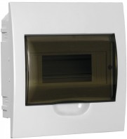IEK GENERICA Корпус пластиковый ЩРВ-П-8 черн. прозр. дверь IP41 MKP12-V-08-41-G фото