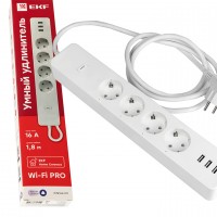 EKF PROxima Умный удлинитель Connect PRO Wi-Fi c USB RCE-2-WF фото
