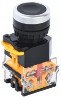 IEK Кнопка D8-11T d=22мм 1з+1р с фиксацией черная BBT30-11T-3-21-K02 фото