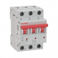 DKC YON pro Автоматический выключатель модульный MD63 3P 63А C 6kA MD63-3C63-6 фото