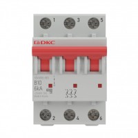 DKC YON pro Автоматический выключатель модульный MD63 3P 40А C 6kA MD63-3C40-6 фото
