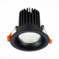 ST LUCE  ST703.438.10 Св-к встр. Черный LED 1*10W 3000K 900Lm Ra>90 38о IP20 D85xH75 170-240V ST703.438.10 фото