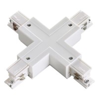 Novotech 135052 NT19 012 белый Соединитель "Х" с токопроводом для трехфазного шинопровода IP20 220V 135052 фото
