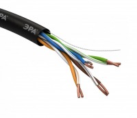 ЭРА U-4-PE Кабель витая пара U/UTP 4x2x24 AWG Cat5e CU PE OUTDOOR 305м Б0044431 фото