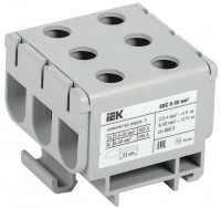 IEK Клемма вводная силовая КВС 6-50 кв.мм. 3-рядная серая YZN14-050-K03 фото