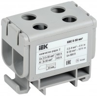 IEK Клемма вводная силовая КВС 6-50 кв.мм. 2-рядная серая YZN13-050-K03 фото