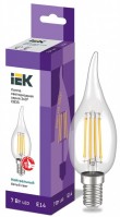 IEK Лампа LED CВ35 свеча на ветру 7Вт 230В 4000К E14 серия 360° LLF-CB35-7-230-40-E14-CL фото