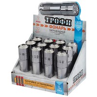 ТРОФИ TM9-box12 Фонарь 9xLED, алюм, 3хААА в комплекте, промо-бокс Б0004986 фото