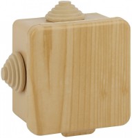 ЭРА KOR-80-80-50-7g-P Коробка распаячная открытой установки КОР (сосна) 80х80х50мм с гермовводами 7 вх. IP Б0043225 фото