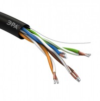ЭРА UL-4-PE-A Кабель витая пара U/UTP 4x2x24AWG Cat5e CCA PE OUTDOOR 305м SIMPLE Б0044436 фото