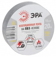ЭРА 87530/87431 ПВХ-изолента 15мм*20м серая Б0039314 фото