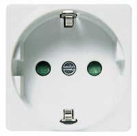 ABB NIE Stylo Бел Розетка с/з 2 мод 2288 BA фото