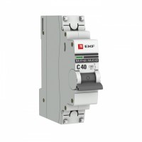 EKF PROxima ВА 47-63 Автоматический выключатель  (С) 1P 40А 4,5kA mcb4763-1-40C-pro фото