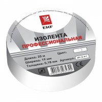 EKF Basic Изолента класс А (0,18х19мм) (20м.) белая plc-iz-a-w фото