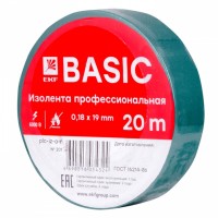 EKF Basic Изолента класс А (0,18х19мм) (20м.) зеленая plc-iz-a-g фото