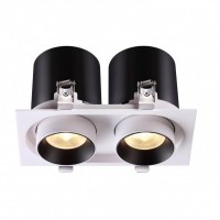 Novotech 358083 NT19 044 белый/черный Встраиваемый светильник IP20 LED 3000К 24W 220V LANZA 358083 фото