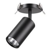 Novotech 370416 NT19 101 черный Встраиваемый светильник IP20 GU10 50W 220V PIPE 370416 фото