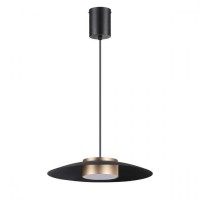 Novotech 358591 OVER NT21 000 черный/золото Светильник накладной светодиодный, провод 2м IP20 LED 4000K 18W 220-240V PILZ 358591 фото