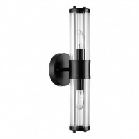 Odeon Light 4944/2W DROPS ODL22 553 черный/прозрачный/стекло Настенный светильн. E27 1*40W IP44 KEPA 4944/2W фото