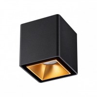Novotech 358487 OVER NT20 000 черный/золото Светильник накладной IP20 LED 4000K 10W 220V RECTE 358487 фото