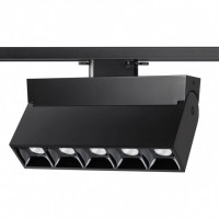 Novotech 358324 NT19 000 черный Однофазный трековый светильник IP33 LED 4000К 25W 110-265V EOS 358324 фото