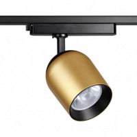 Novotech 358516 PORT NT21 000 золото Однофазный трековый светодиодный светильник IP20 LED 4000K 25W 220V KAMP 358516 фото