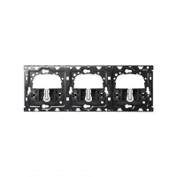 Simon 100 Кит 3 поста механизм 3 переключателя (проходные) + суппорт 10010301-039 фото
