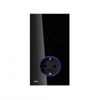 Simon 100 Черный глянец Hub Pro Simon iO с розеткой Schuko 2Р+Е 16А 250В~ 10034108-138 фото