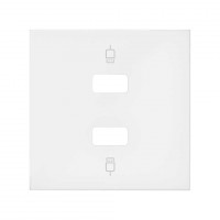 Simon 100 Белый матовый Накладка розетки 2xUSB 10001090-230 фото