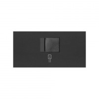 Simon 100 Черный матовый Накладка розетки RJ45 10000005-238 фото